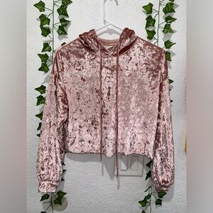 Pink velvet shirt from the band ivoire size S/P